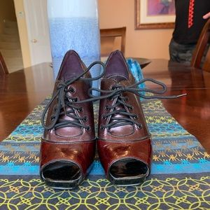 Vince Camuto Peep Toe Oxfords